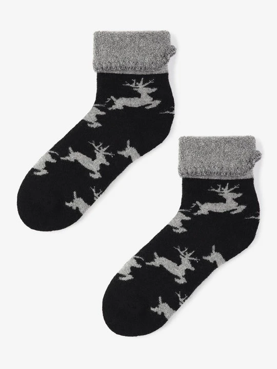 Zdjęcie produktu Wzorzyste skarpety damskie z dodatkiem wełny Angora Terry X31 Marilyn