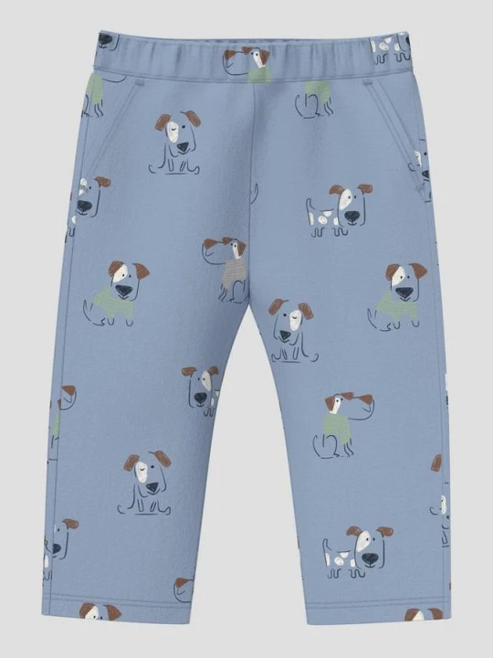 Zdjęcie produktu Wzorzyste spodnie dresowe unisex s.Oliver niebieski