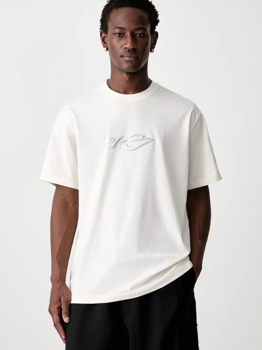 Zdjęcie produktu Y-3 LOGO LS TEE T-shirt bawełniany męski