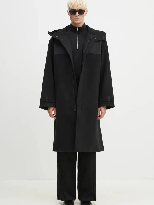 Zdjęcie produktu Y-3 płaszcz wełniany Mellton Coat