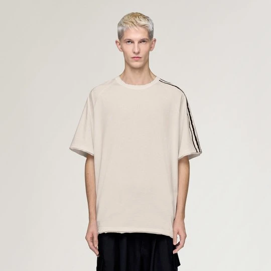 Zdjęcie produktu Y-3 RAW EDGE 3-STRIPES KOSZULKA Z KRÓTKIM RĘKAWEM Adidas Chalk White