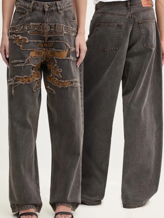 Zdjęcie produktu Y/Project jeansy EVERGREEN PARIS' BEST PATCH JEANS szary