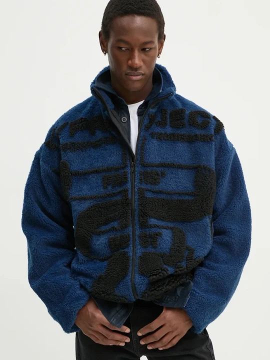 Zdjęcie produktu Y/Project kurtka PARIS' BEST JACQUARD FLEECE JACKET granatowy