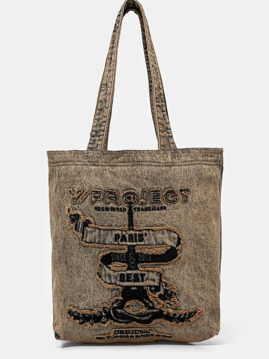 Zdjęcie produktu Y/Project torba jeansowa PARIS' BEST TOTE BAG beżowy