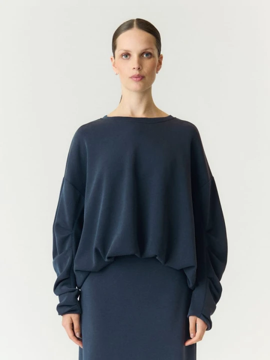 Zdjęcie produktu YAS Bluza w kolorze granatowym rozmiar: XS