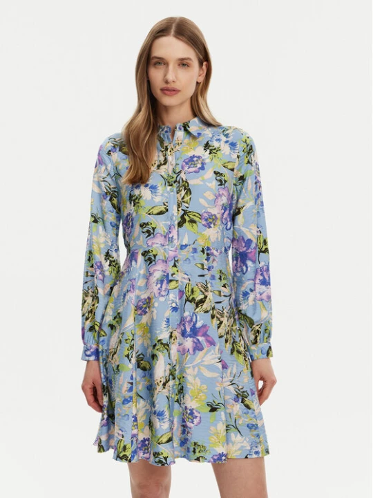 Zdjęcie produktu YAS Sukienka koszulowa Kaya 26037079 Kolorowy Regular Fit