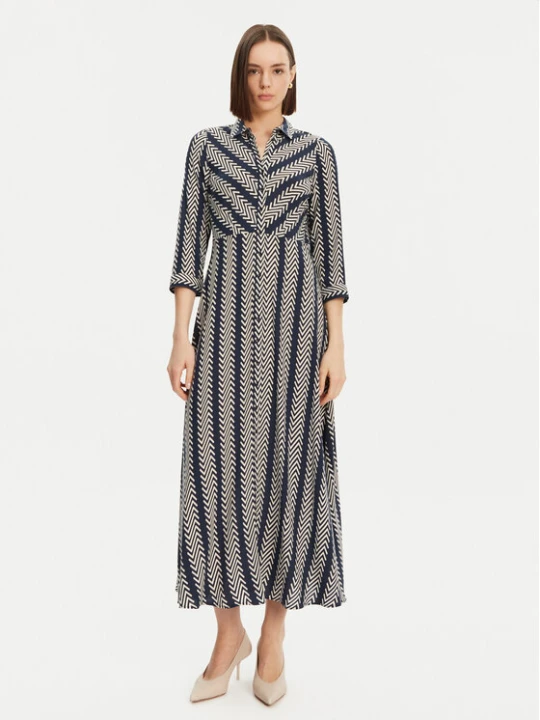 Zdjęcie produktu YAS Sukienka koszulowa Savanna 26022663 Granatowy Loose Fit