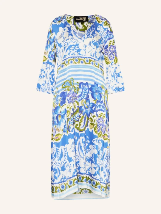 Zdjęcie produktu Yippie Hippie Satyna Sukienka Z Rękawem 3 / 4 blau beżowy