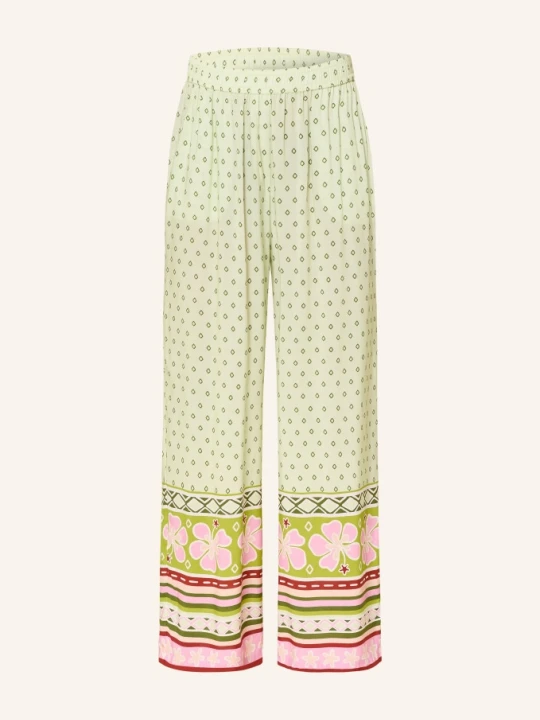 Zdjęcie produktu Yippie Hippie Spodnie Z Materiału Typu Marlene gruen