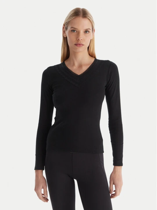 Zdjęcie produktu Ysabel Mora Bielizna termoaktywna górna 70009 Czarny Slim Fit