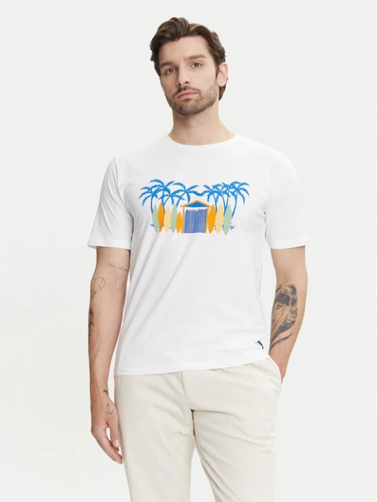 Zdjęcie produktu Ysabel Mora T-Shirt 90514 Biały Regular Fit