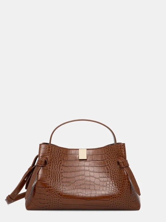 Zdjęcie produktu Yuzefi torebka crossbody damska skórzana GYOZA brązowy
