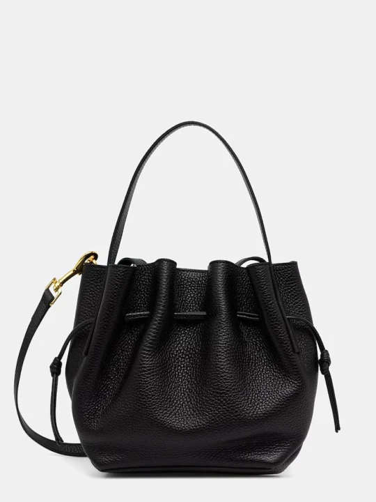 Zdjęcie produktu Yuzefi torebka crossbody damska skórzana MINI SCALLOP czarny