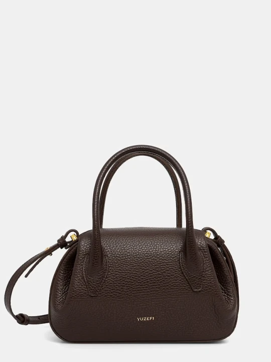 Zdjęcie produktu Yuzefi torebka crossbody damska skórzana OYSTER MINI DUFFLE brązowy