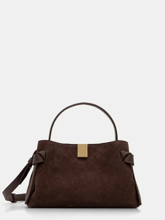 Zdjęcie produktu Yuzefi torebka crossbody damska zamszowa GYOZA MINI brązowy