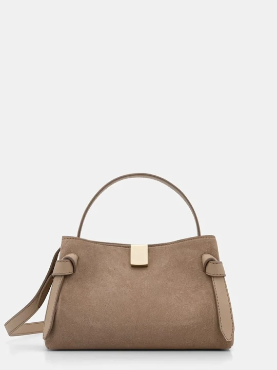Zdjęcie produktu Yuzefi torebka crossbody damska zamszowa GYOZA MINI beżowy