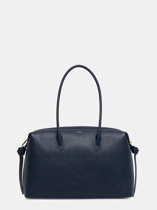 Zdjęcie produktu Yuzefi torebka shopper damska skórzana LARGE BRIOCHE DUFFLE granatowy