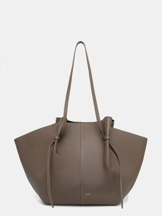 Zdjęcie produktu Yuzefi torebka shopper damska skórzana XL MOCHI brązowy
