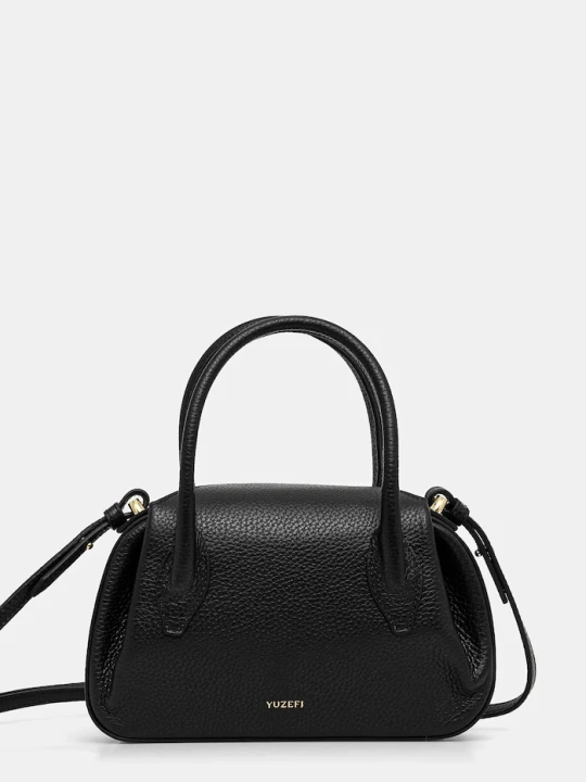 Zdjęcie produktu Yuzefi torebka skórzana OYSTER MINI DUFFLE czarny