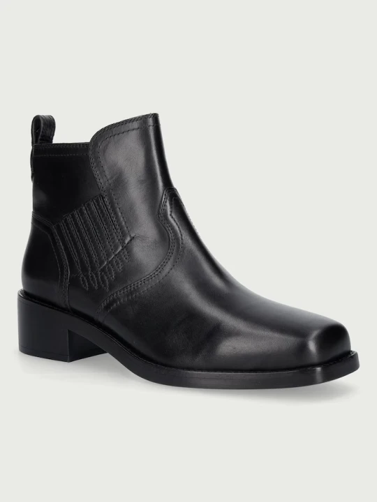 Zdjęcie produktu Zadig&Voltaire botki damskie skórzane Igata Smooth Cow Skin czarny