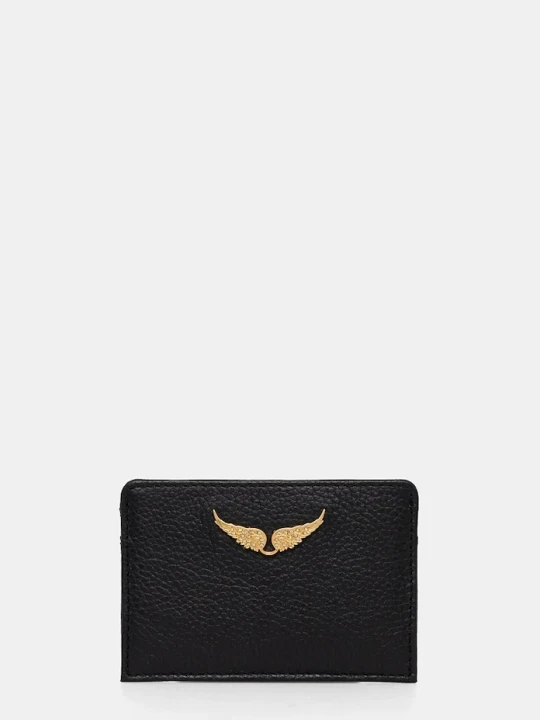 Zdjęcie produktu Zadig&Voltaire etui na karty damskie skórzane czarny