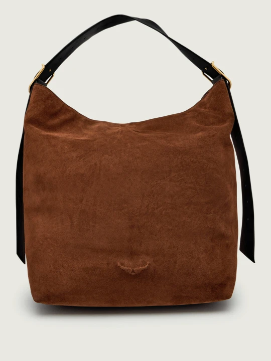 Zdjęcie produktu Zadig&Voltaire Hobo JANE | zamsz brązowy