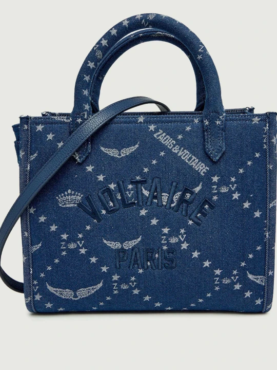 Zdjęcie produktu Zadig&Voltaire Jeansowy kuferek ANGEL granatowy