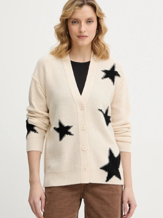 Zdjęcie produktu ZADIG&VOLTAIRE kardigan kaszmirowy beżowy