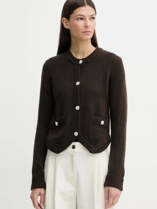 Zdjęcie produktu ZADIG&VOLTAIRE kardigan kaszmirowy brązowy