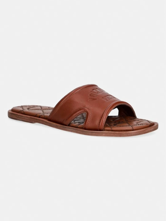 Zdjęcie produktu ZADIG&VOLTAIRE klapki skórzane Beach Mule brązowy