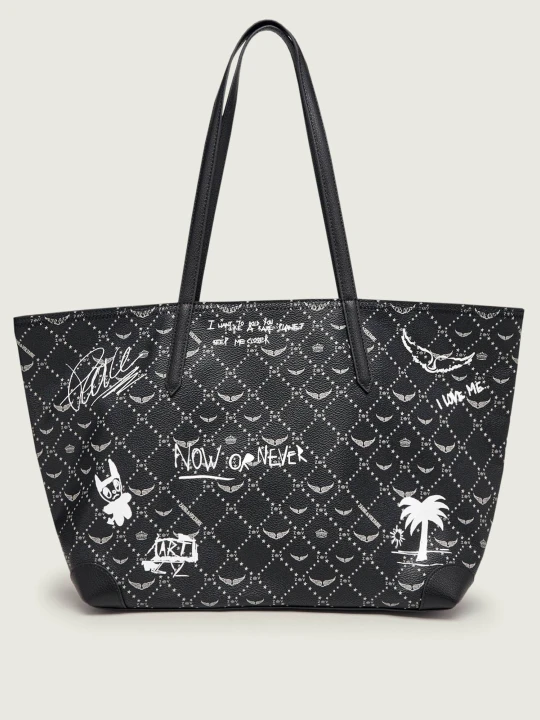 Zdjęcie produktu Zadig&Voltaire Shopperka Arty Tag | z dodatkiem skóry czarny
