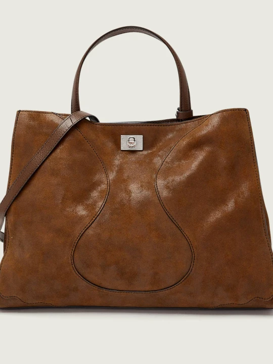 Zdjęcie produktu Zadig&Voltaire Skórzana shopperka JACK brązowy