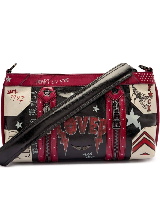 Zdjęcie produktu Zadig&Voltaire Skórzana torebka na ramię SUNNY MOODY PUNK czarny