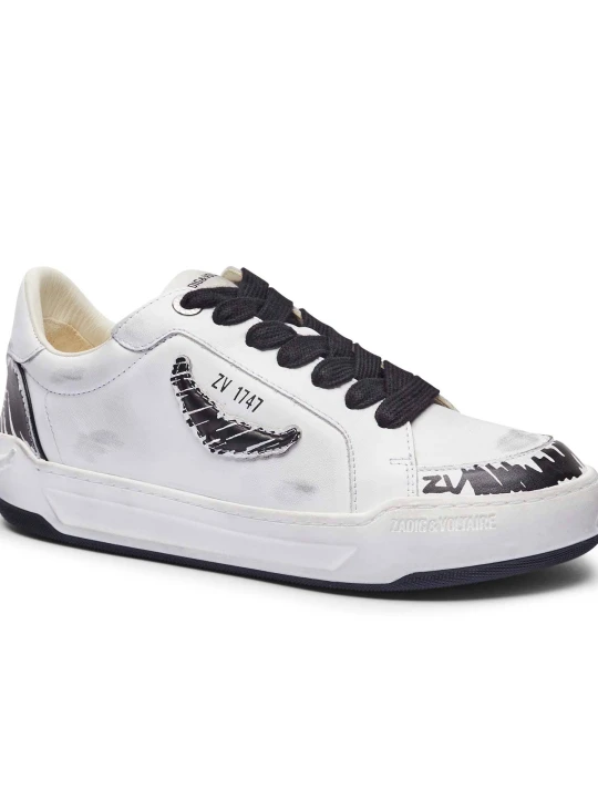Zdjęcie produktu Zadig&Voltaire Skórzane sneakersy FLY WINGS biały