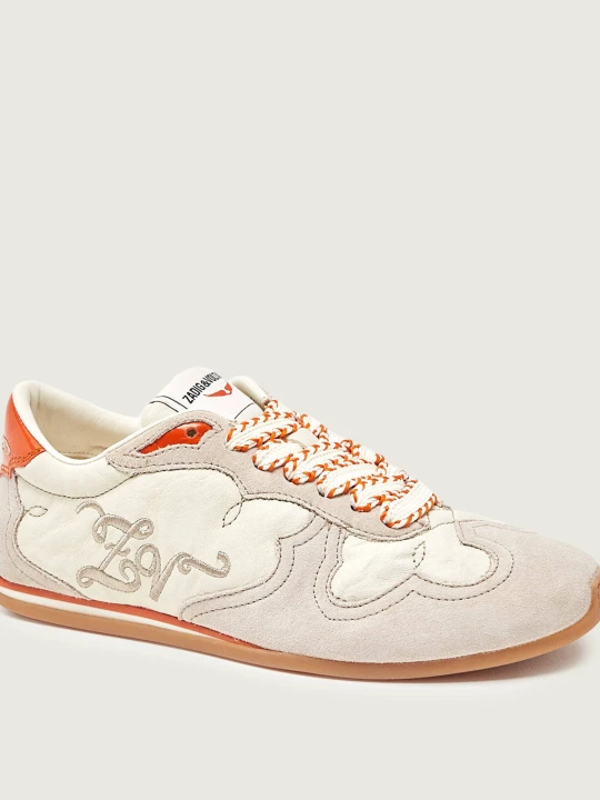 Zdjęcie produktu Zadig&Voltaire Sneakersy DANCE | skóra | zamsz beżowy