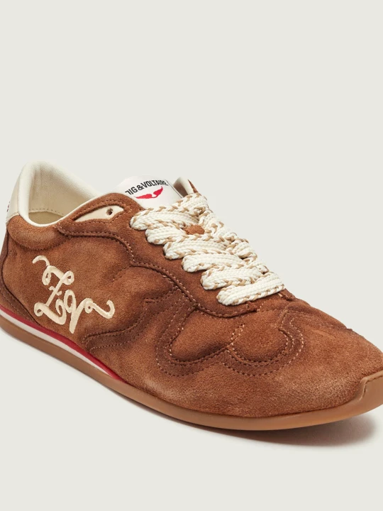 Zdjęcie produktu Zadig&Voltaire Sneakersy DANCE | zamsz brązowy