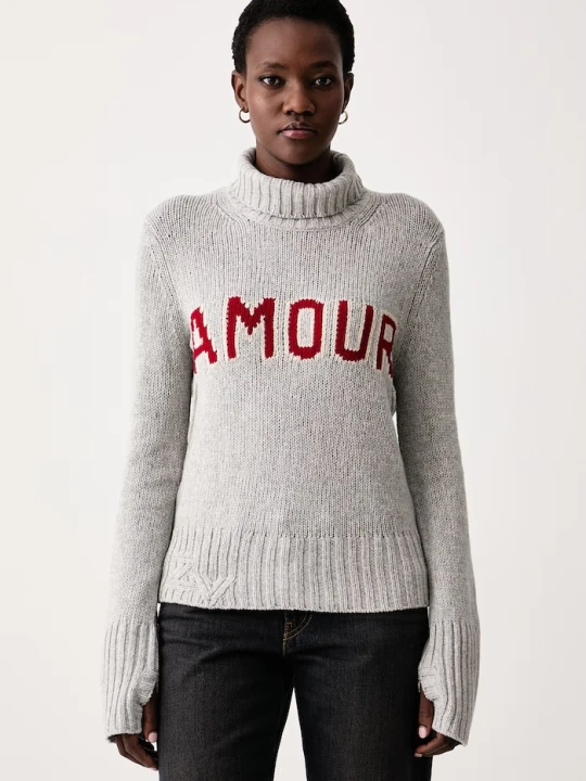 Zdjęcie produktu Zadig&Voltaire sweter damski wełniany NALMA szary