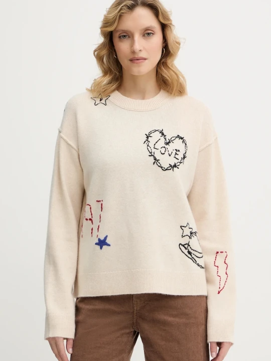 Zdjęcie produktu ZADIG&VOLTAIRE sweter kaszmirowy beżowy