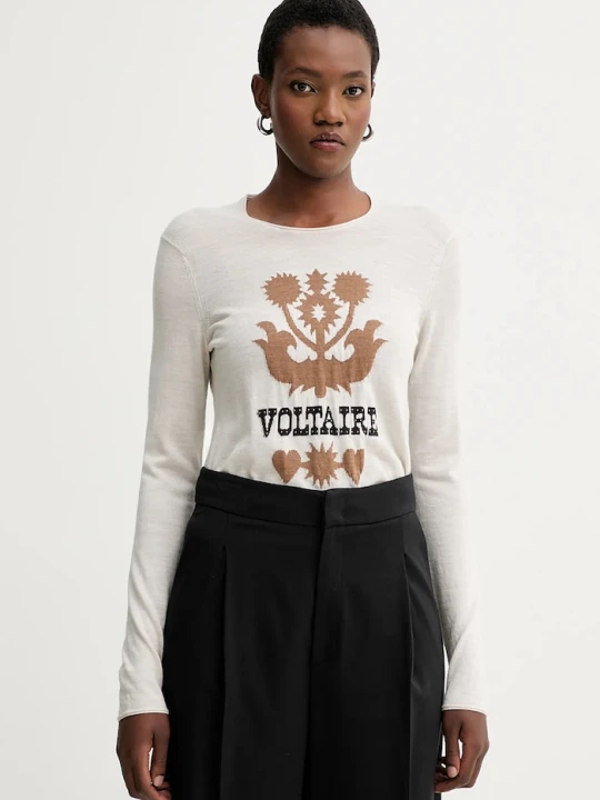 Zdjęcie produktu ZADIG&VOLTAIRE sweter wełniany beżowy