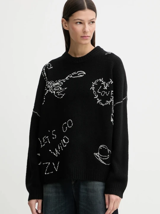 Zdjęcie produktu ZADIG&VOLTAIRE sweter wełniany czarny