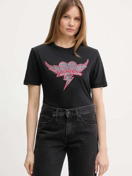 Zdjęcie produktu Zadig&Voltaire t-shirt bawełniany czarny