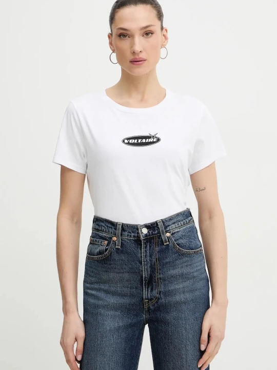 Zdjęcie produktu ZADIG&VOLTAIRE t-shirt bawełniany biały