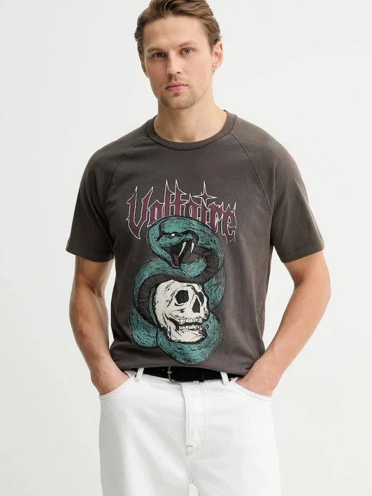 Zdjęcie produktu ZADIG&VOLTAIRE t-shirt bawełniany brązowy
