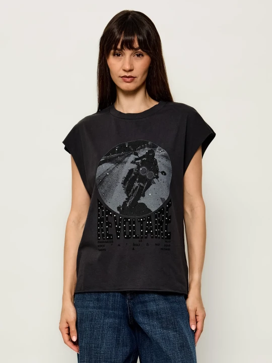 Zdjęcie produktu Zadig&Voltaire T-shirt Cloe | Regular Fit grafitowy