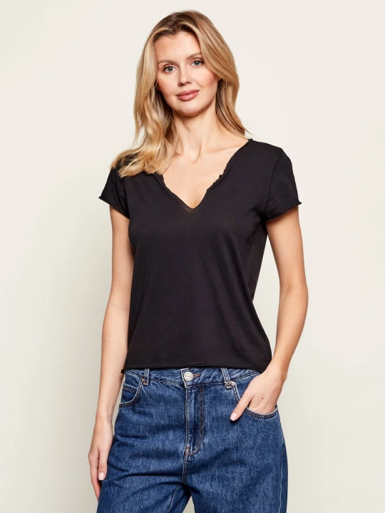 Zdjęcie produktu Zadig&Voltaire T-shirt Henley | Regular Fit czarny