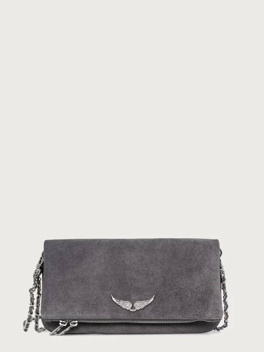 Zdjęcie produktu Zadig&Voltaire torebka crossbody damska zamszowa szary