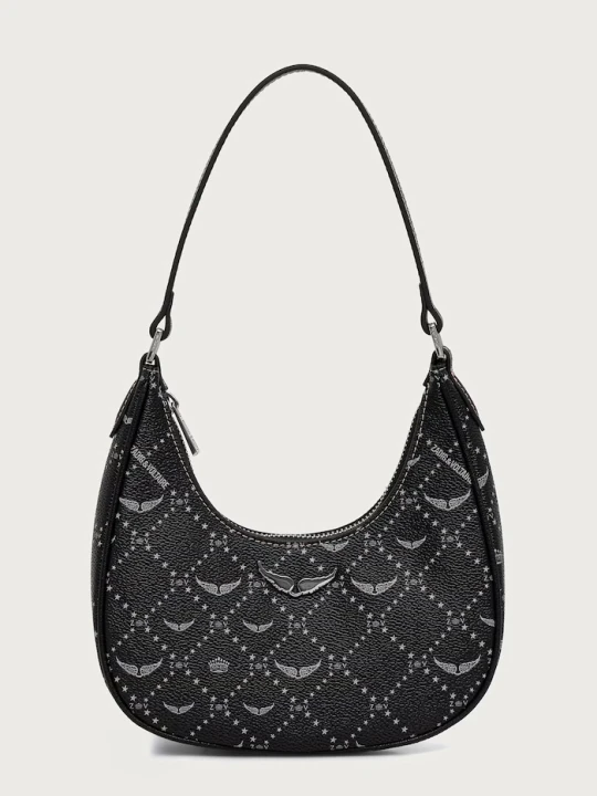 Zdjęcie produktu Zadig&Voltaire torebka hobo damska z imitacji skóry czarny