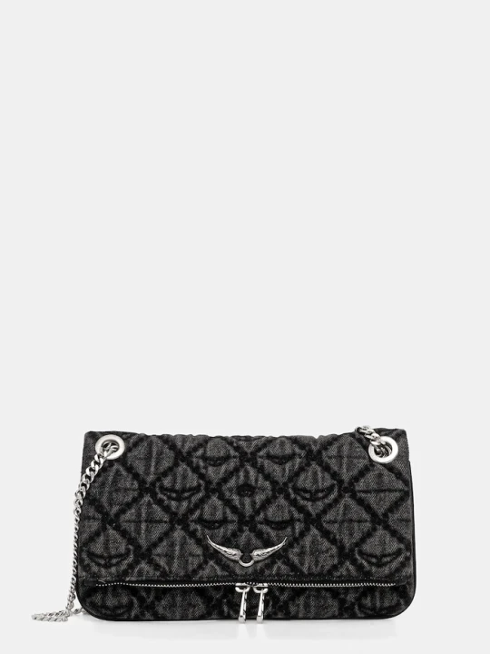 Zdjęcie produktu Zadig&Voltaire torebka ROCK II DENIM MONOGRAM czarny