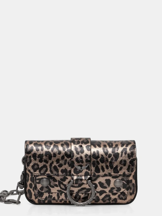 Zdjęcie produktu ZADIG&VOLTAIRE torebka skórzana KATE WALLET METAL LEO czarny