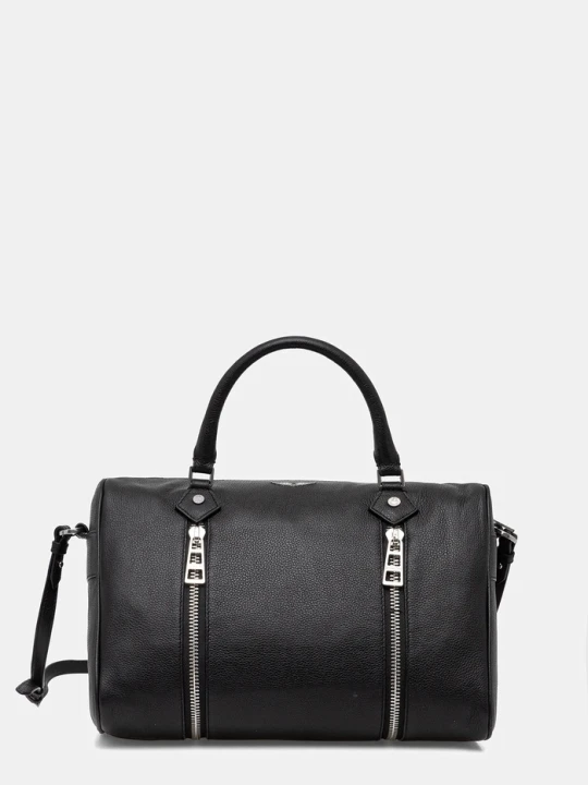 Zdjęcie produktu ZADIG&VOLTAIRE torebka skórzana SUNNY MEDIUM GRAINED LEATHER czarny